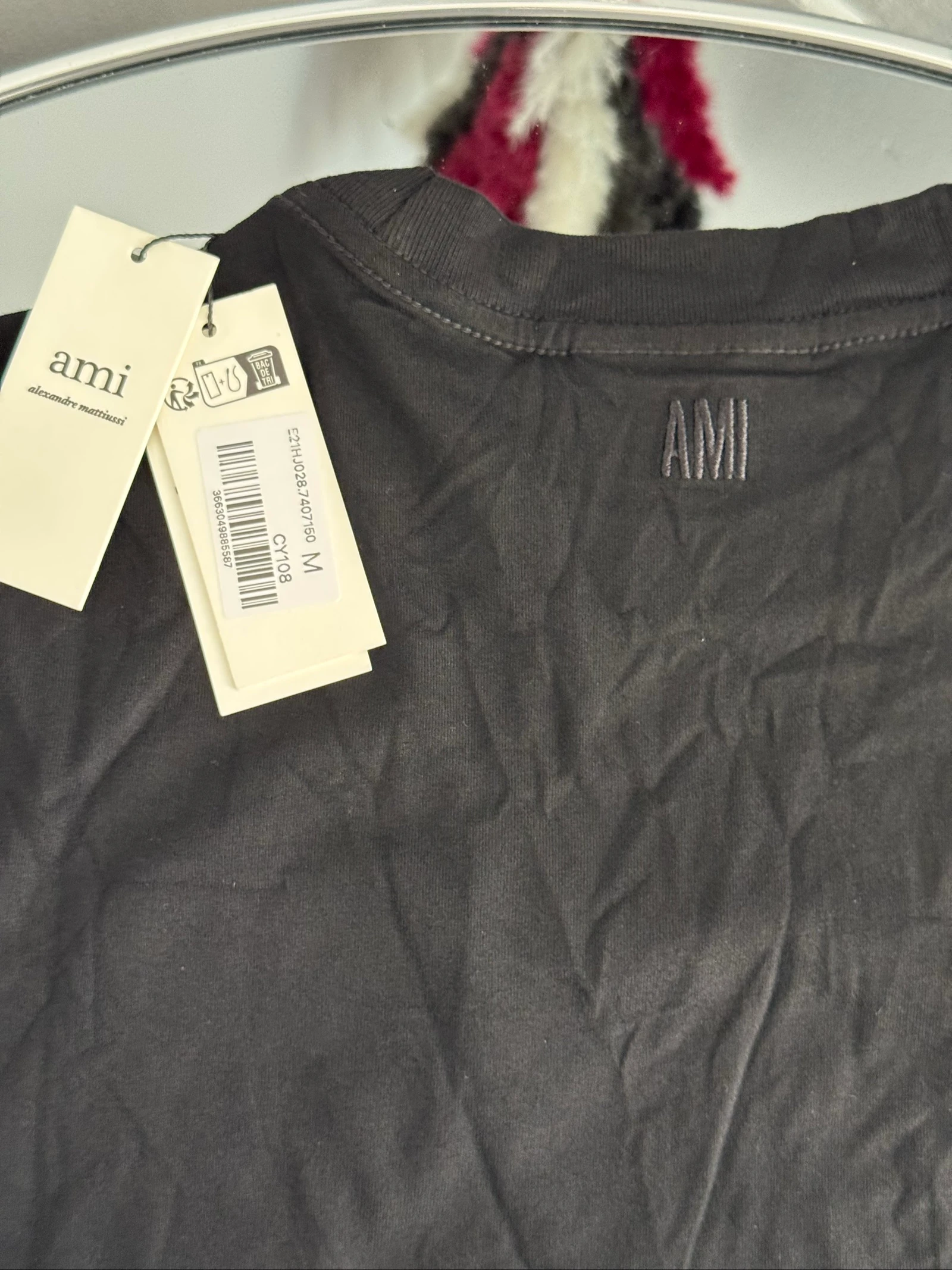 T-shirt AMI Paris noir – Logo Ami de Cœur – photo 4